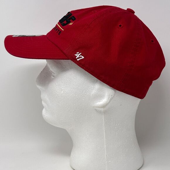 Las Vegas Golden Knights Dad Hat Baseball Cap NHL Hockey 47 Brand Strapback Red - Picture 6 of 11